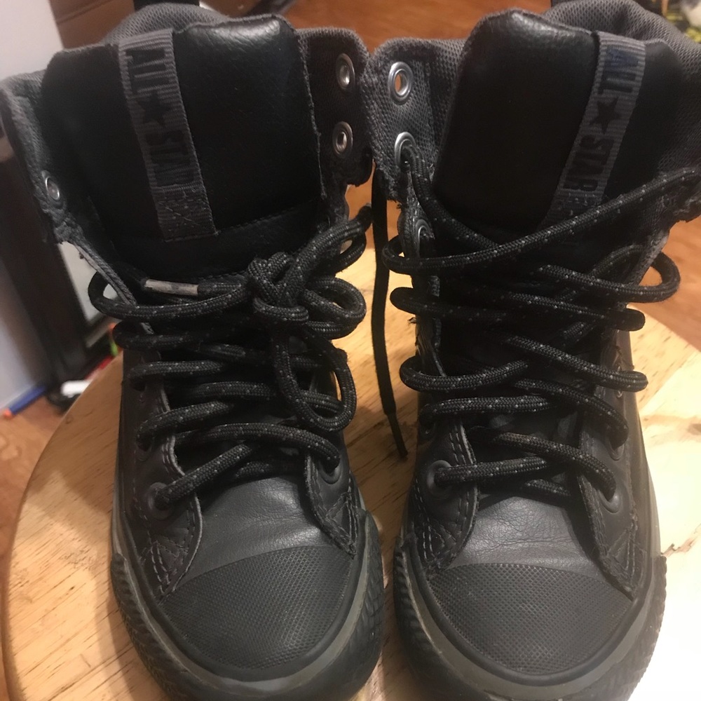 Converse Chuck Taylor leather high tops